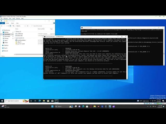 Demonstration of winPEAS in Windows 10