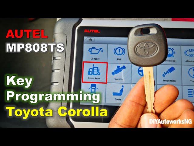 Toyota Corolla car KEY PROGRAMMING 2004-2008: How to Program a Toyota Corolla key with AUTEL scanner