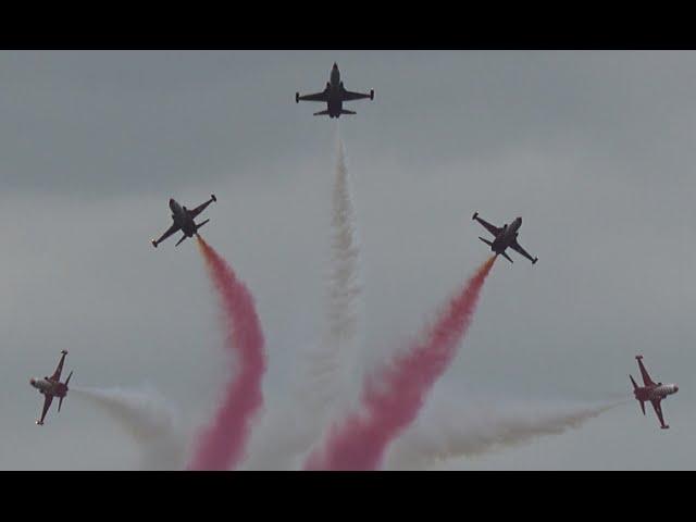 4K | Awesome Display TURKISH STARS at Danish Air Show 2016