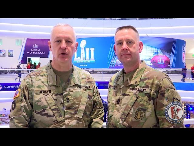 Minnesota National Guard welcomes Super Bowl LII visitors