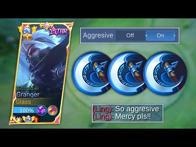 GRANGER AGGRESIVE GAMEPLAY THIS BUILD FOR DAMAGE HACK! (Must Try) | MLBB