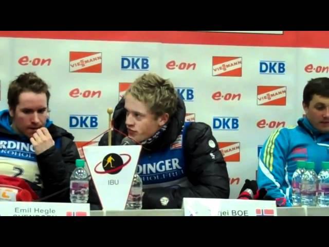 Norway and Russia Men's Relay Press Conference