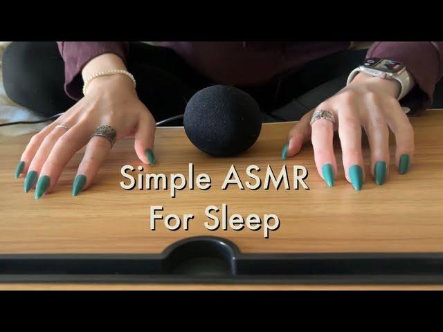 ASMR Wood/Plastic Table Tapping & Scratching, No Talking