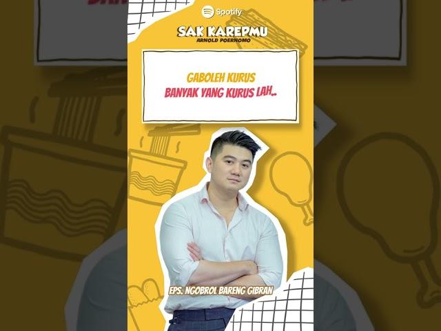 NGOBROL BARENG GIBRAN RAKABUMING - SAK KAREPMU ARNOLD POERNOMO #shorts