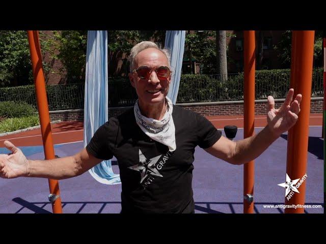 Stuytown adult fitness playground exercises with AntiGravity® Aerial Yoga | Christopher Harrison #10