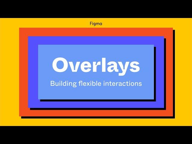 Figma Tutorial: Overlays