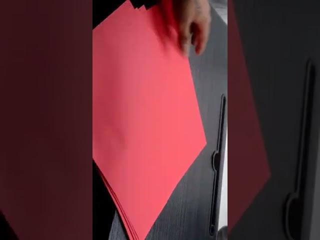 Red A4 Color Paper   Card Board Paper   Chat Paper   Carft Hard Paper  10 X Sheets Shorts