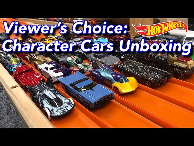 Unboxing and review of 32 Hot Wheels Character Cars picked by YOU!