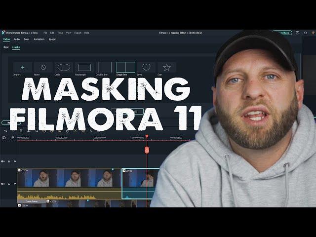 How to use Filmora 11 to achieve a Masking Effect