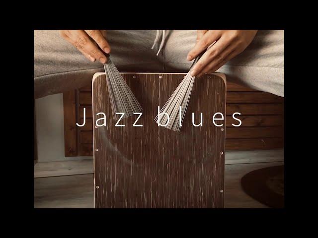 Jazz blues cajon groove with cajon brushes by kian kordestani