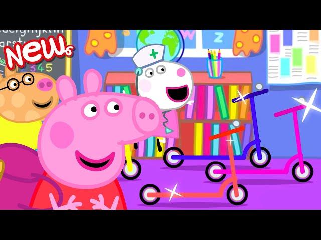 Peppa Pig Tales  Peppa And Friends Ride Their Scooters  Peppa Pig Episodes