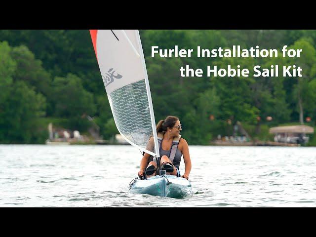 Sail Furler installation for Hobie kayak sail kit.