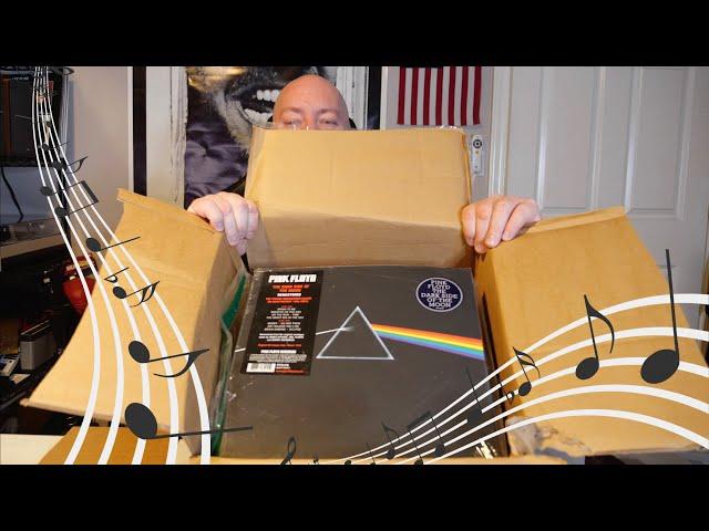 What's inside of a $670 Amazon Customer Returns MUSIC RECORD LP Mystery Box + Rock, Metal, Hip Hip