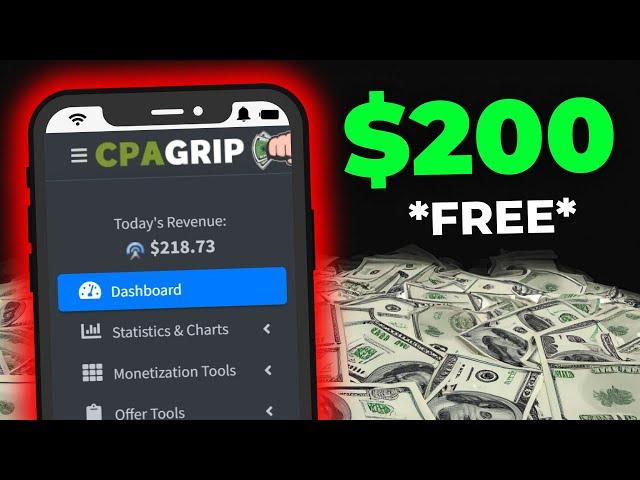 Earn $200/Day  with CPA Marketing FREE Traffic Method  (CPAGrip) How To Make Money Online