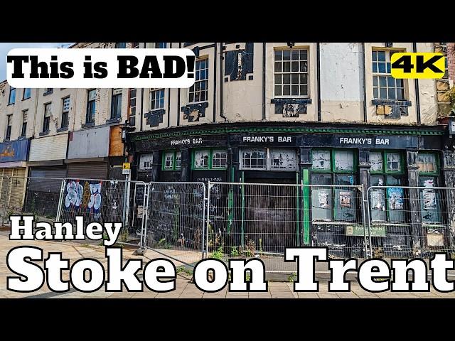 England STOKE ON TRENT Hanley This is BAD | Boarded Up | Ghost Town Great Britain United Kingdom  4K