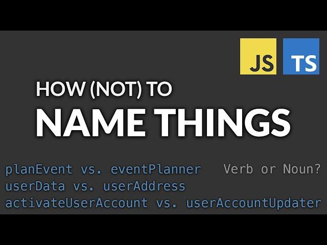 Naming Things in Code