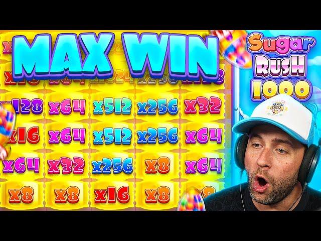 FINALLY I got a MAX WIN on SUGAR RUSH 1000!! INSANE TUMBLES!! (Bonus Buys)