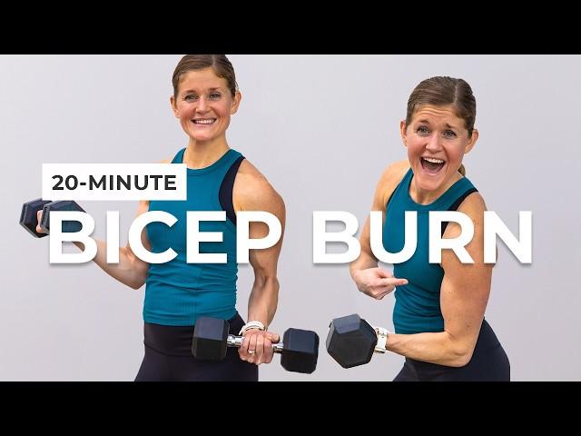 20-Minute Bicep Workout with Dumbbells