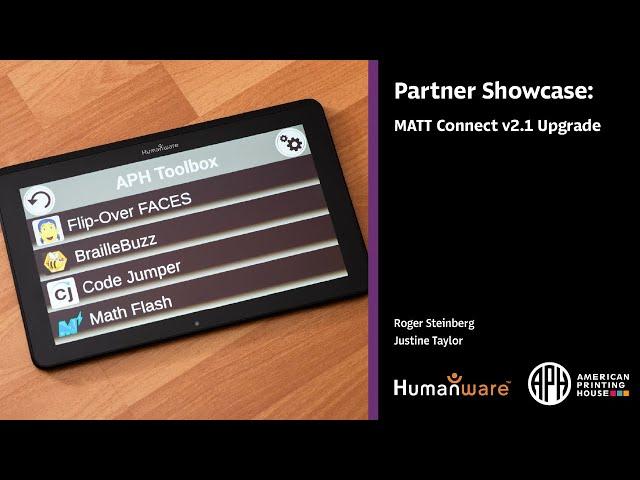 Partner Showcase MATT Connect V2 1 Upgrade