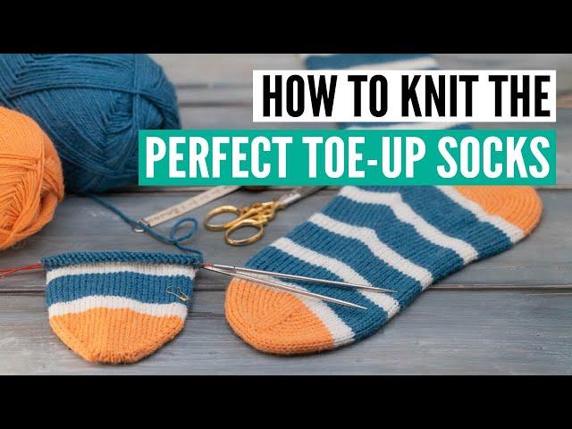 How to knit socks toe-up - a step-by-step pattern for beginners