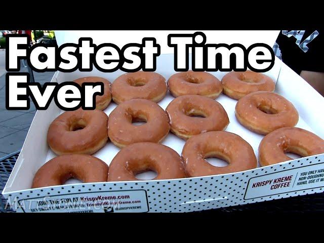 12 Krispy Kreme Donuts DESTROYED