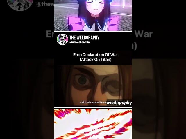 ANIME Entrances THAT GIVE GOOSEBUMPS ! #shorts #anime #attackontitan #onepiece #aot #jjk #viral