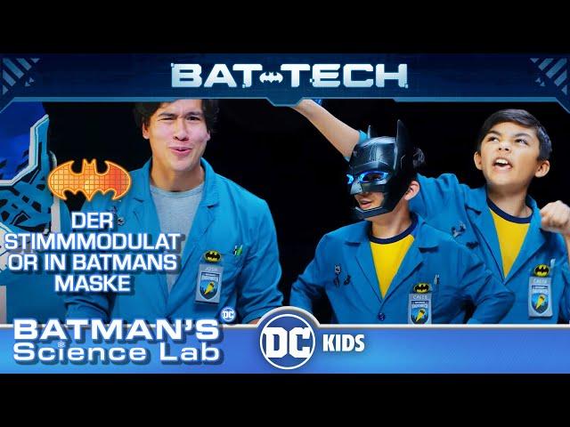 Batmans Wissenschaftslabor | Der Stimmmodulator in Batmans Maske: Schallwellen und Tonhöhe | DC Kids