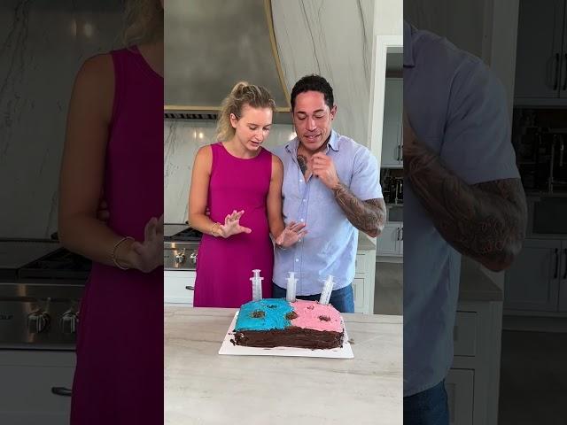 UNEXPECTED Syringe Gender Reveal! #shorts #couples