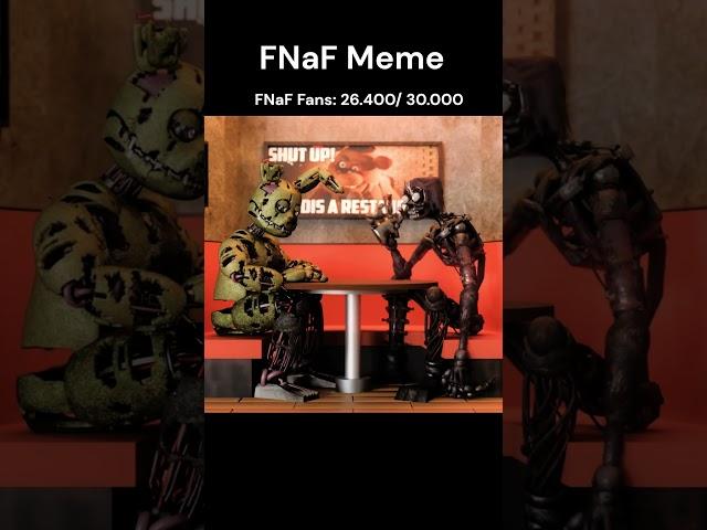 FNaF Meme The Mimic #viralvideo #fnaf #videogame #springtrap #fy #fypシ゚viral #fypage