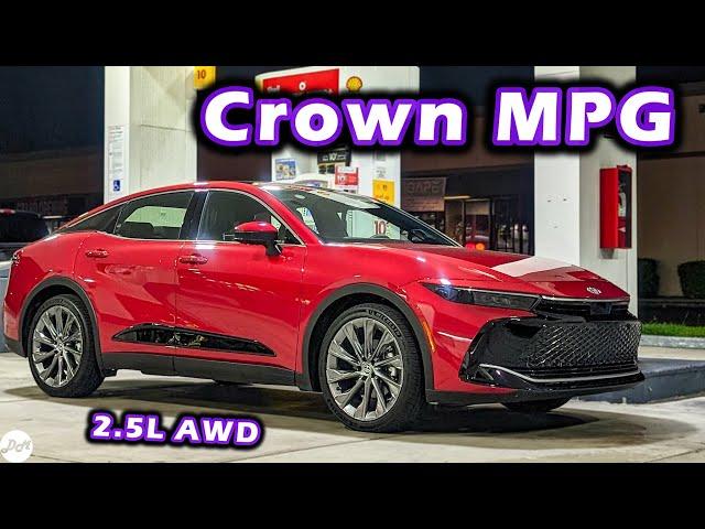 2024 Toyota Crown – Limited 2.5L MPG Test | Real-world Highway Range & Efficiency