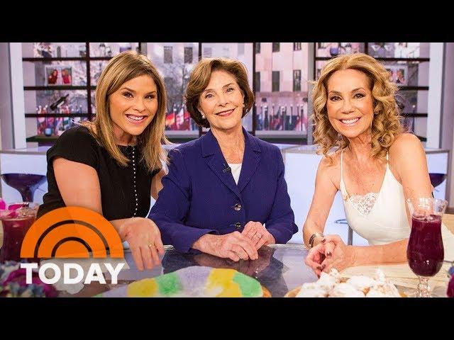 Laura Bush Visits Daughter Jenna And Kathie Lee | TODAY