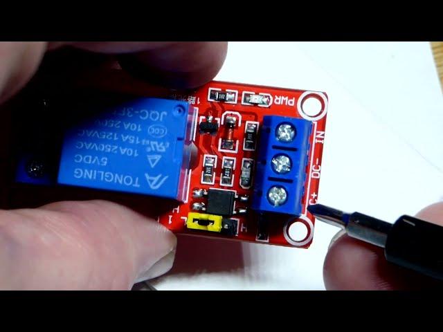 5 volt relay module switched by either high or low input signal how to DIY demonstration