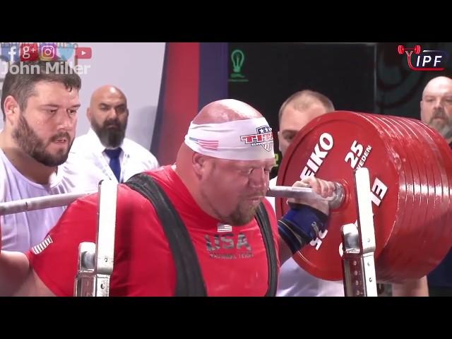 Blaine Sumner - 1st Place 1275.5kg *WR Total & Bench * - 120+kg Class 2019 IPF World Open