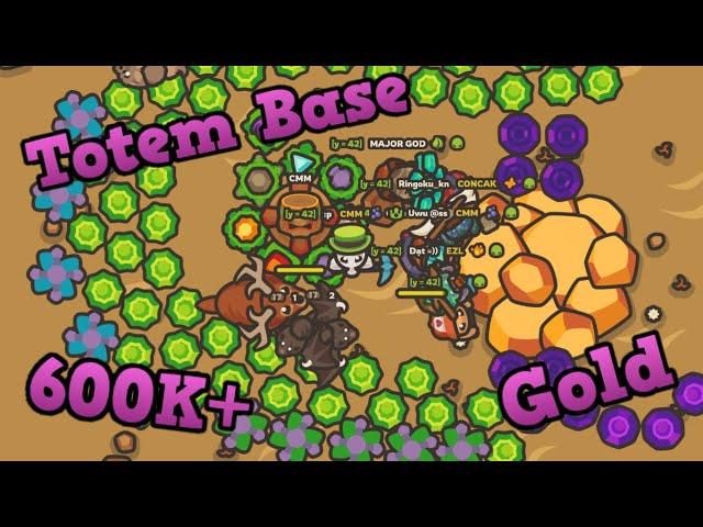 Taming.io Totem Base, With 600K Gold, Crazy Op