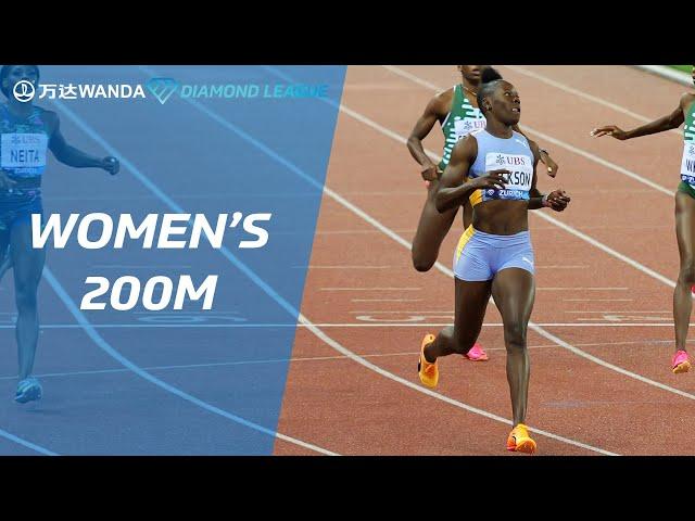 Shericka Jackson takes third 200m win of the season in Zurich - Wanda Diamond League 2023