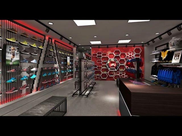 Make a Store Desing in #1 Minute - Sports Clothing Store Design
