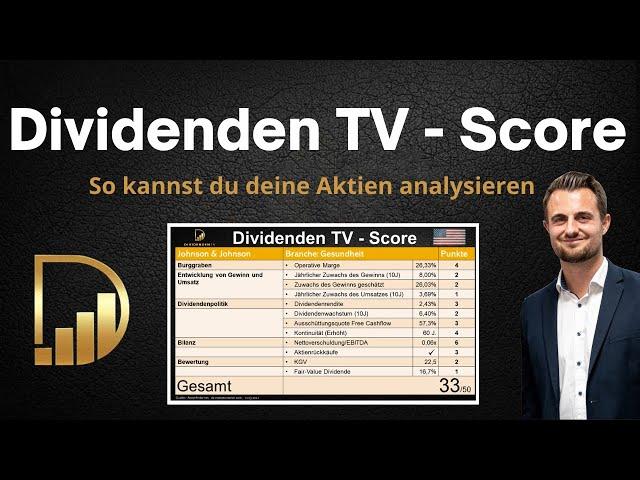 Dividenden TV - Score - So kannst du deine Aktien analysieren - Am Beispiel PepsiCo