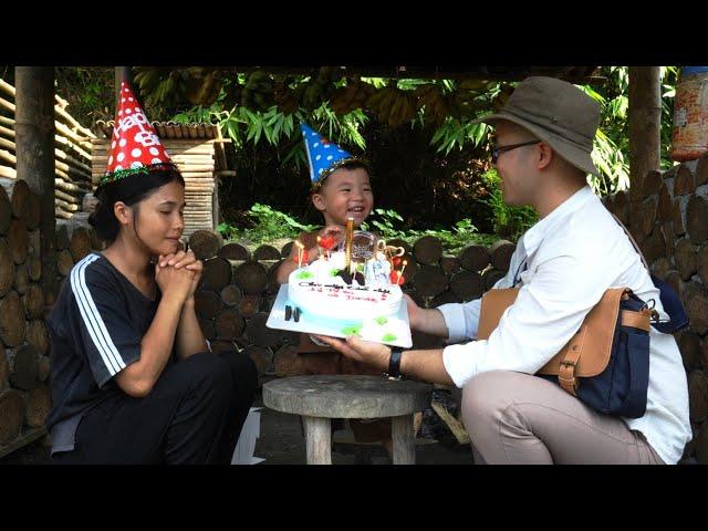 Kind Man: held a birthday party for the first time for a single mother and her son David - ly tu ca