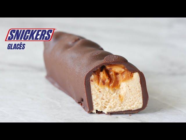 SNICKERS GLACÉS - BARRES GLACÉES Cacahuète Caramel Chocolat SANS SORBETIÈRE!