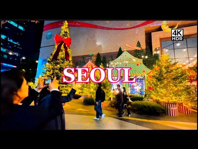 [4K]강남에서 즐기는 크리스마스! | 2024 무역센터 현대백화점 LE GRAND THEATRE & 크리스마스 마켓 | 2024 Christmas , Gangnam Seoul