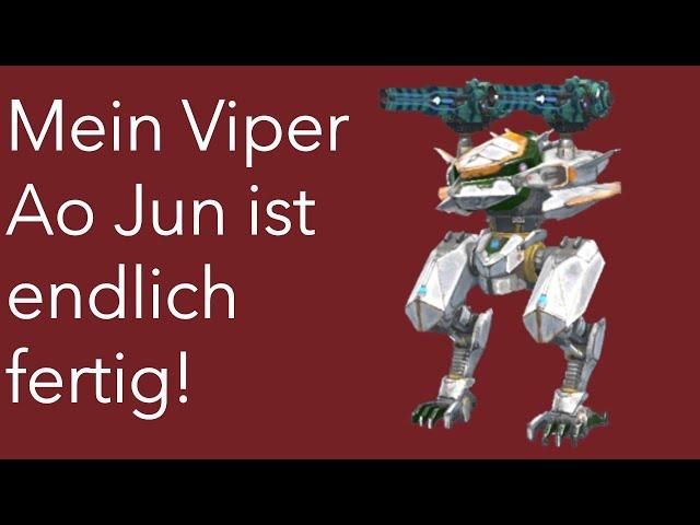 Der Viper Ao Jun auf meinem Baby Account ist fertig! - War Robots Gameplay (Deutsch/German)