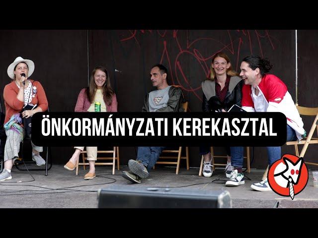 Kampányzáró önkormányzati kerekasztal a Városháza Parkban | Baranyi, Döme, Juhász, Kovács, Nagy