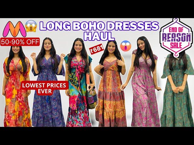 HUGE Myntra EORS sale haul  MYNTRA MAXI DRESSES HAUL 2024 | 70% off Myntra sale #myntrahaul #eors