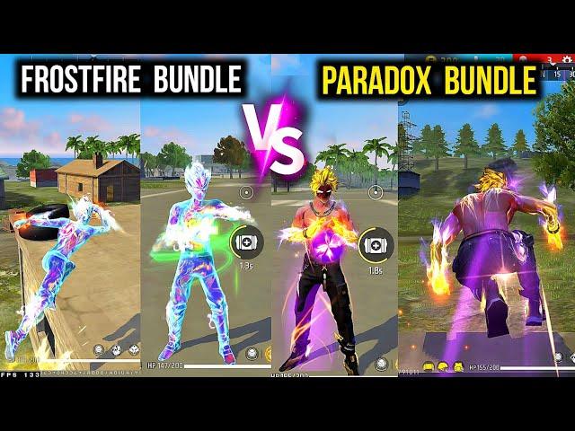 Frostfire Bundle VS Paradox Bundle |  Which One is The Best Legendary Bundle in Free Fire