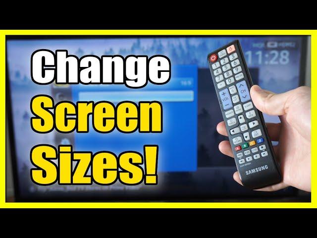 How to Adjust Screen Size & Aspect Ratio on Old Samsung TV (16:9, Screen Fit, 4:3)