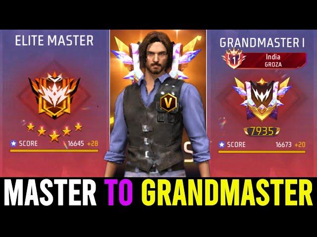 Finally New Grandmaster Done  Road to grandmaster in Solo #freefire