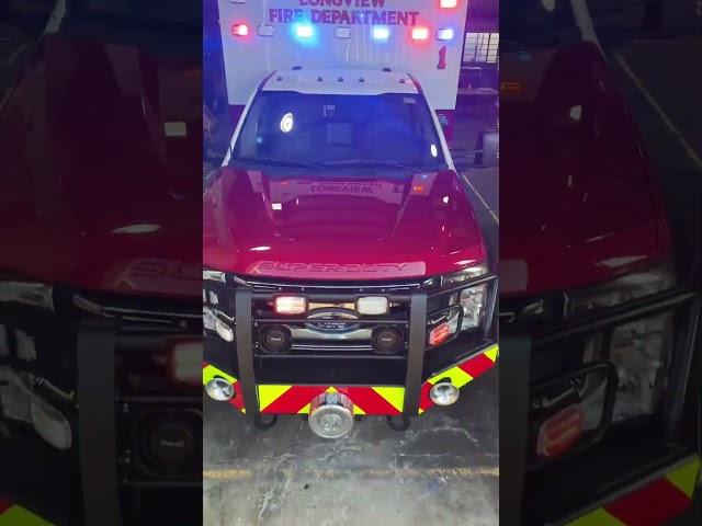 Longview FD Lighting | Custom EMS Vehicles #shorts