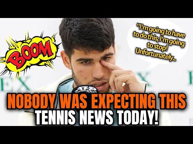 TENNIS NEWS! LATEST NEWS!NOBODY WAS EXPECTING THIS! TOOK EVERYONE BY SURPRISE! Carlos Alcaraz News