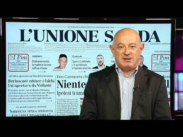 DOMANI SU L'UNIONE SARDA 28 AGOSTO