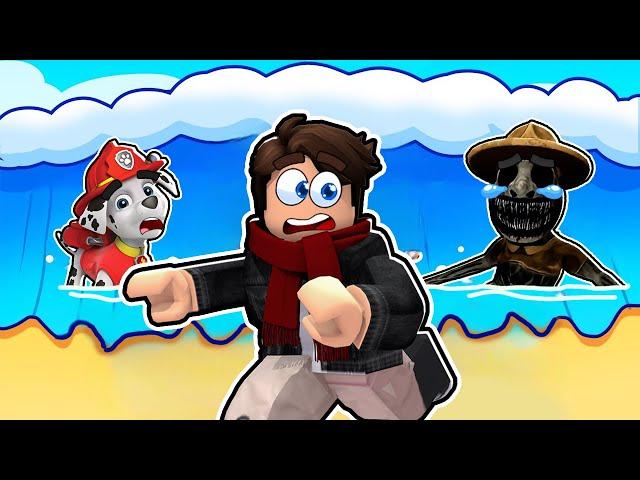 Un TSUNAMI emporte PAT PATROUILLE et ZOONOMALY sur Roblox !